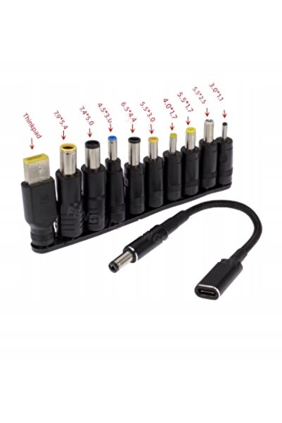 NO BRAND Adaptor USB-C, convertor de tip, alimentator laptop, 10 bucăți, DC 5...