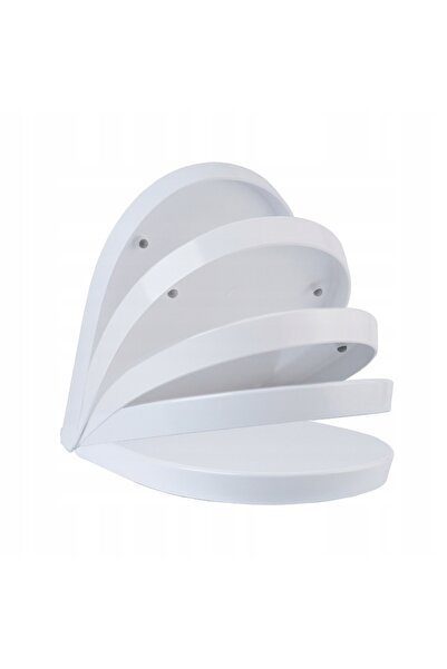 NO BRAND Asato Scaun de toaletă universal cu închidere lentă, alb, din Duroplast