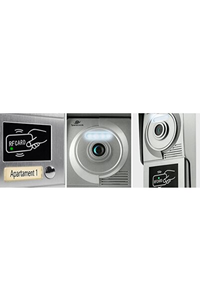 NO BRAND Telefon video de ușă pentru o singură locuință Spacetronik Camera Dio