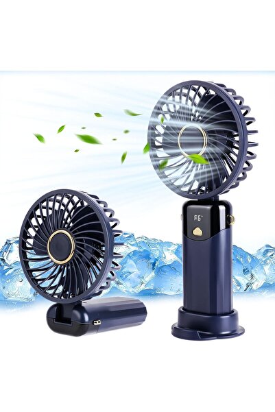 NO BRAND Ventilator portabil USB pliabil cu 6 viteze și afișaj