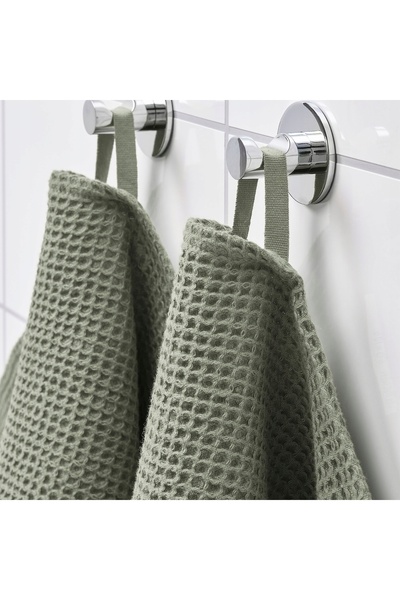 NO BRAND Prosop de baie din bumbac, verde, 70x140, Ikea Vallasan