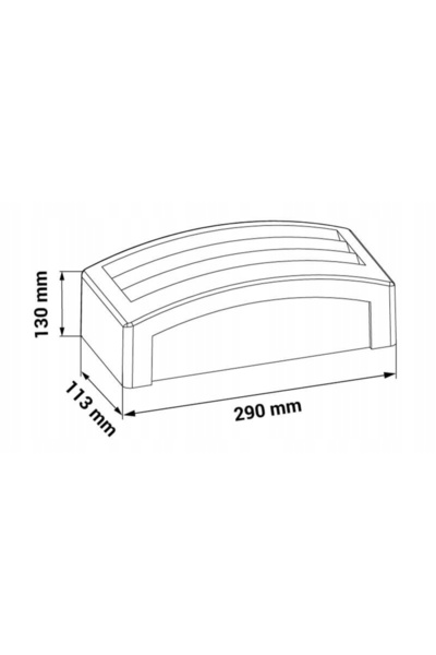 NO BRAND Aplică de perete E27 gri închis Lima (290X130X113mm) IP54 LED-Pol