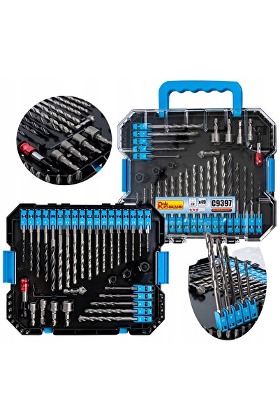 NO BRAND Set asortat de burghie 49 piese, prindere 1/4 ", Richmann C9397