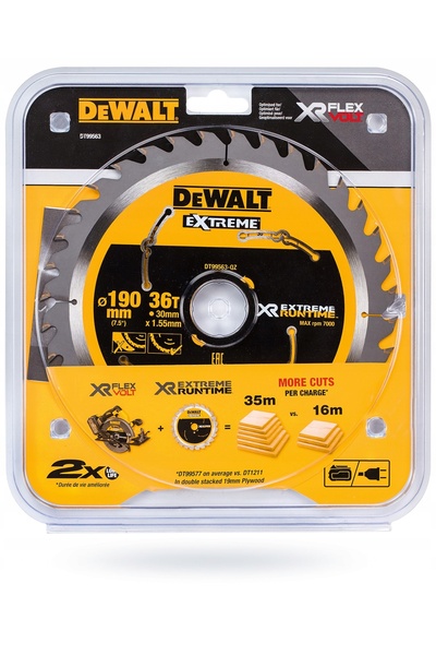 NO BRAND Lamă de ferăstrău circular 190x30mm Wood Elite Dewalt Dt10304