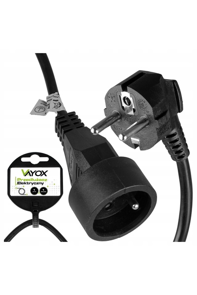 Vayox PRELUNGITOR ELECTRIC 10 m, SIMPLU, 1 PRIZĂ CU ÎMPĂMÂNTARE, 3680 W, 16 A