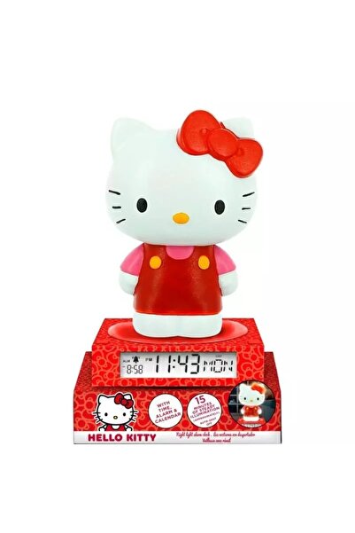 NO BRAND Lampă 3D cu ceas deșteptător Hello Kitty