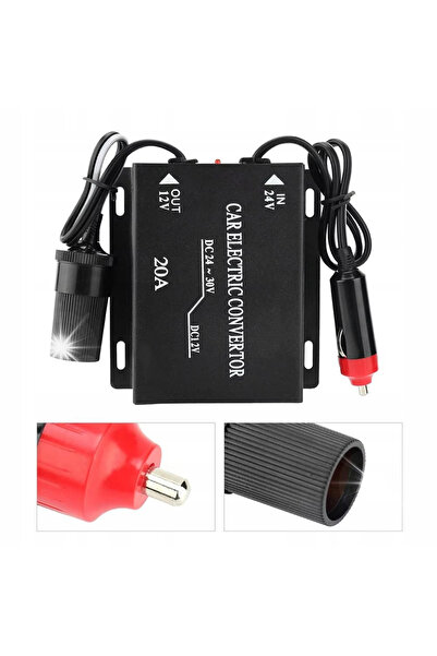 NO BRAND Convertor coborâtor de tensiune 24V la 12V, Adaptor de alimentare, T...