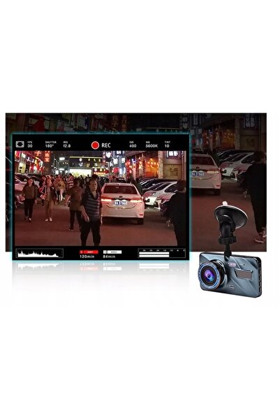 NO BRAND Cameră auto DVR Full HD cu lentilă dublă