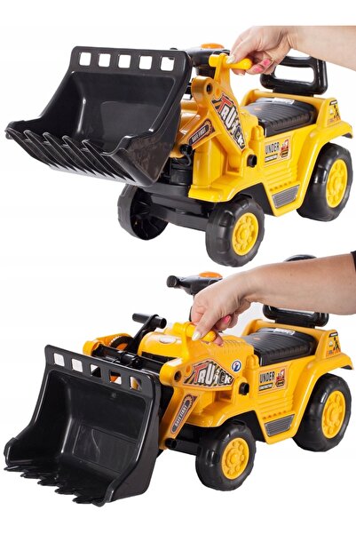 NO BRAND Excavator de jucărie cu împingător și lopată mobilă pentru copii, pe...
