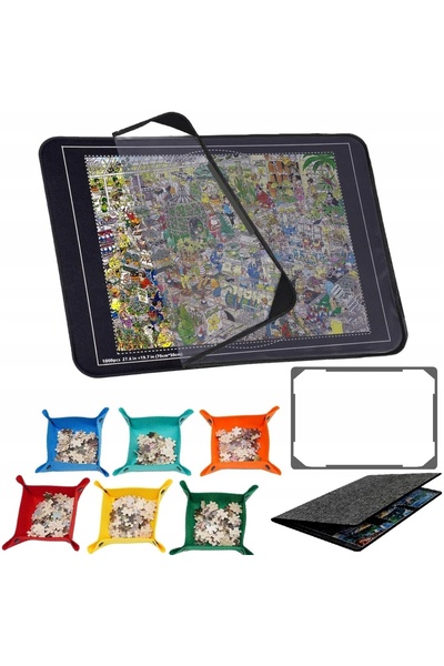 NO BRAND Covoraș pentru puzzle-uri, 1000 de piese, placă de bază, puzzle textil