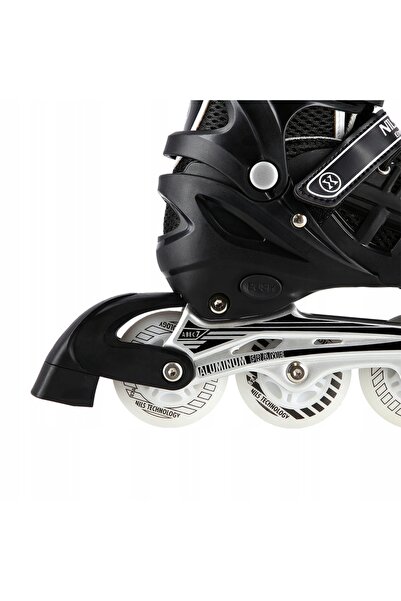 Nils Extreme ROLE cu roți Puck de hochei NH10905 4 în 1 LED negru ROZM S