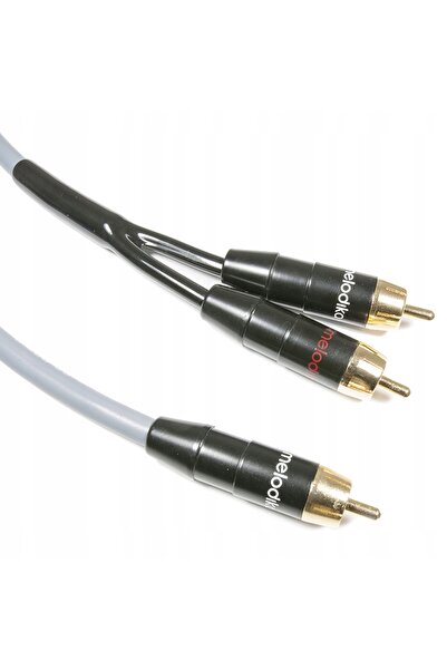 NO BRAND Cablu pentru subwoofer tip Y 1x RCA - 2x RCA MELODIKA MDSWY120G GUNM...