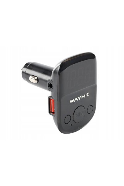 NO BRAND WAYME Transmițător FM 12/24V cu USB QC3.0 + Auto-ID, voltmetru și Ha...