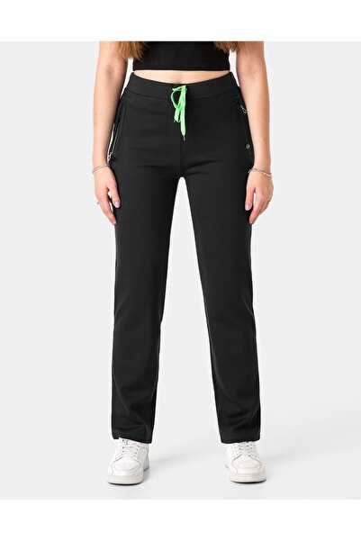 NO BRAND Pantaloni de trening sportivi largi de damă, din bumbac, pentru antr...
