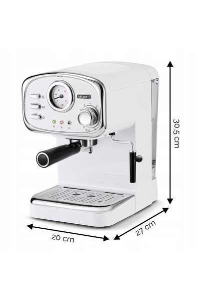 NO BRAND Aparat de cafea Yoer 1100W 20 bari cu portafiltru și spumator de lapte