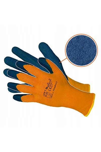 NO BRAND Mănuși de lucru călduroase de iarnă + LATEX șofer TIR r.11 cat.1 x12...