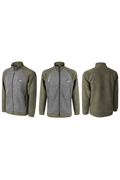 NO BRAND Hanorac călduros din fleece pentru bărbați, cu fermoar, de iarnă, Pm...
