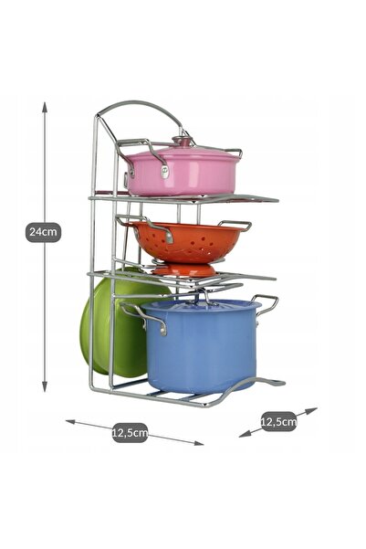 NO BRAND Set de vase pentru copii, accesorii de bucătărie metalice, mare XXL ...