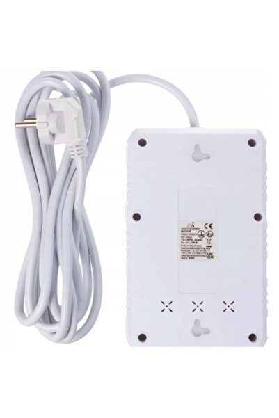 NO BRAND Prelungitor cu 4 prize + 3 porturi USB - cablu de 3m