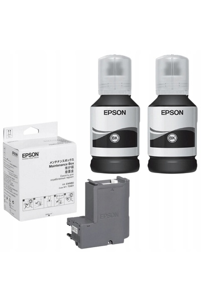 NO BRAND Nou set de 2 cartușe Epson 111 T03M1 C13T03M140 + Colector de cernea...