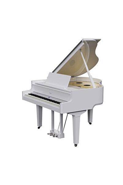 ROLAND GP-9-PW Luxury Grand Piano – Polished White