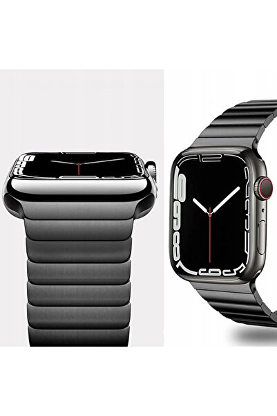 NO BRAND CUREA DE OȚEL TIP BRĂȚARĂ pentru APPLE WATCH 42, 44, 45 mm