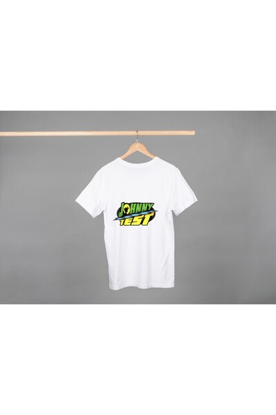 Noname Tricou Unisex Bumbac Premium Casual " Johnny Test " Inscriptie