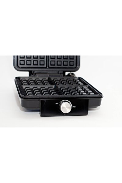 NO BRAND Aparat de făcut vafe Berlinger 2300 W, negru, reglare temperatură, 4...