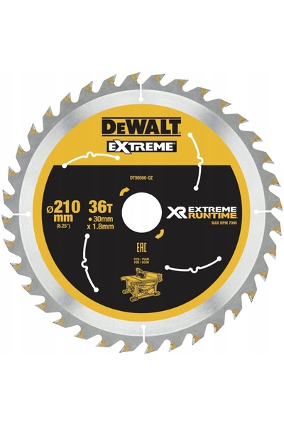 Dewalt DT99566 Lamă de ferăstrău 210x30x1,8 36Z WIDIA ORIGINAL pentru ferăstr...