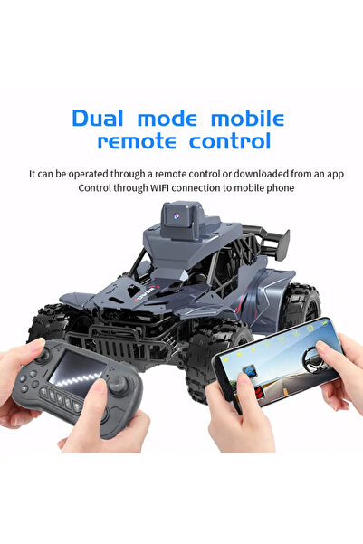 inwelt Uzaktan Kumandalı Kameralı Araba Şarjlı 4x4 Off Road Arazi Aracı HD Wi...