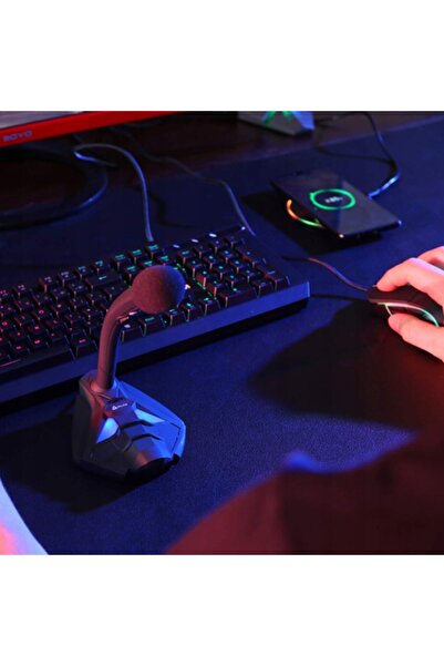 NO BRAND Microfon USB pentru PC și PS4 cu control al volumului și funcție de mut