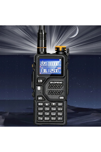 NO BRAND K5-Plus 10W Uhf Vhf 1.25m Baterie 1800Mah Negru