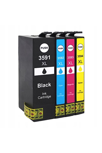 NO BRAND 4X Cerneală pentru EPSON 35XL T359 WorkForce Pro WF4720 WF4725 WF473...