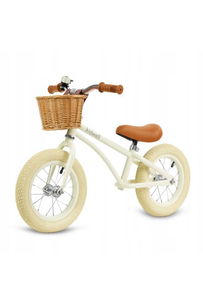 Kidwell Pub Kidwell Rowerek Biegowy Classy Cream Retro + Basket