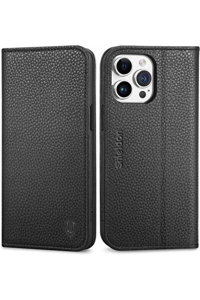 NO BRAND Husă Shieldon din piele naturală pentru iPhone 15 Pro Max Porfel Rfi...