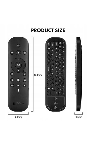 NO BRAND Telecomandă vocală Bluetooth duală cu giroscop pe 6 axe G60S Pro Bt ...