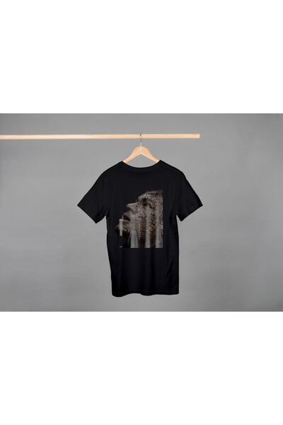 Noname Tricou Unisex Bumbac Premium Casual " Brazil face " Inscriptie