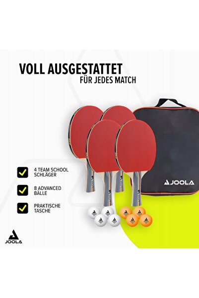 NO BRAND SET RACHETE TENIS DE MASĂ 4 RACHETE + 8 MINGI + HUSĂ