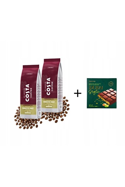 NO BRAND Cafea Costa Pro Bright Blend 2X1Kg + Ciocolată cu Fistic 100g
