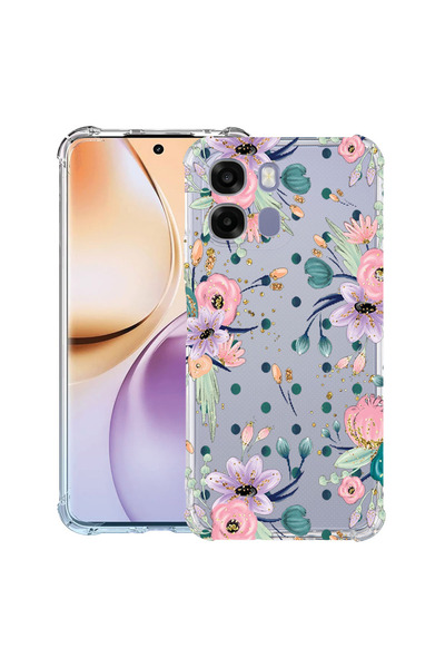 bestcase ® Husa Anti Shock Case For OPPO A6 / A6X / A6S, Flowers Collection, ...