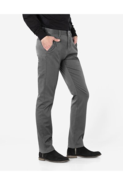NO BRAND Pantaloni eleganți formali bărbătești din bumbac chino pentru înălți...