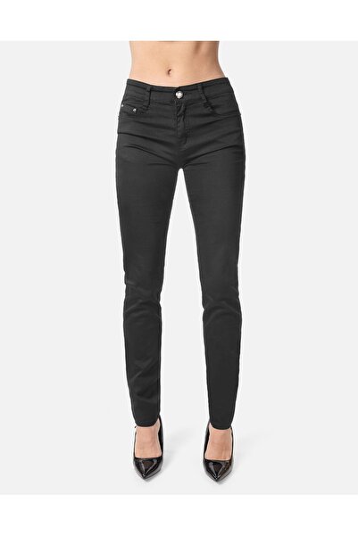 NO BRAND Pantaloni negri blugi skinny de damă S443 72 cm
