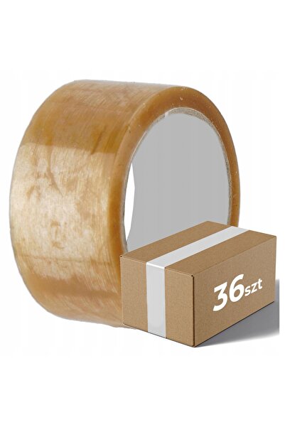 NO BRAND Bandă adezivă incoloră Begris, lățime 48 mm, lungime 60 m, 36 bucăți
