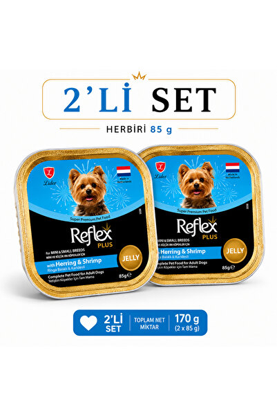 Reflex Plus Mini ve Küçük Irk Yetişkin Köpek Yaş Maması Jelly 85 gr x 2 Adet