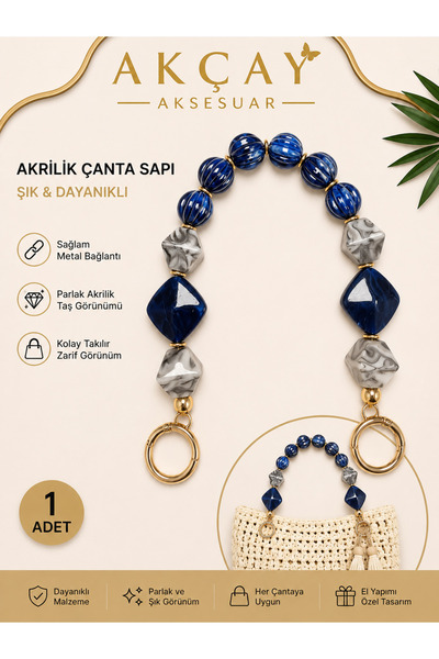 Akçay Aksesuar حقيبة أكريليك سابي