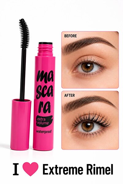 NUNUKO I Love Extreme - Crazy Hacim Etkili Extra Volume Maskara - Yoğun Hacim...