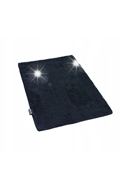 NO BRAND Lux Covor de baie din bumbac tip pian 50X80 Negru