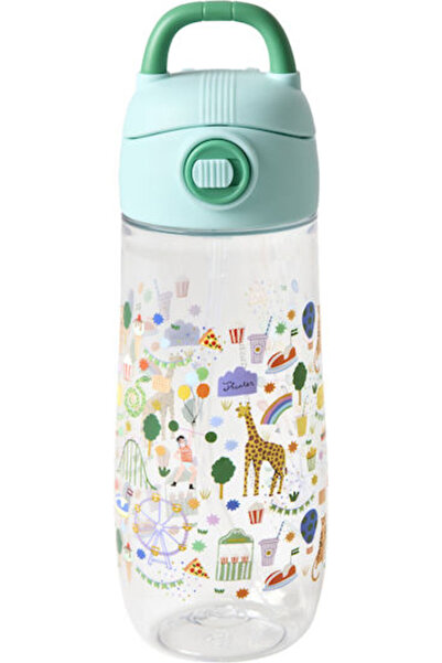 RICE Παιδικό Πλαστικό Παγούρι Νερού Πράσινο 550ml Κωδικός: 23R7BD