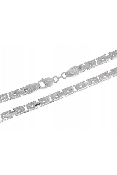 NO BRAND Brățară de argint tip byzantin rege 24cm 7mm cadou