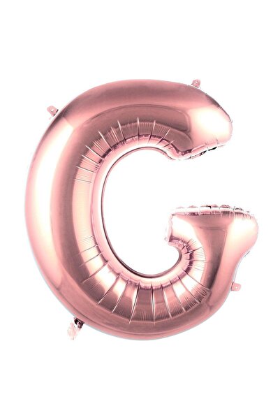 Parti Dükkanı 40 Inch 100 cm Rose Gold Letter g Foil Balloon Helium Compatibl...